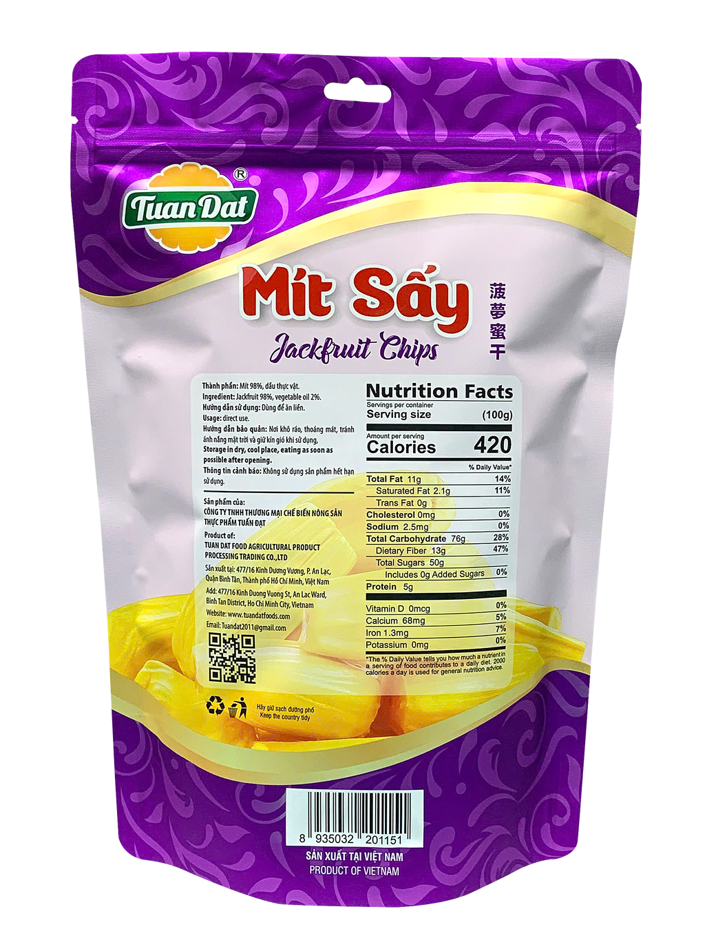 Dried Jạckfruit 200g (Mít sấy giòn)