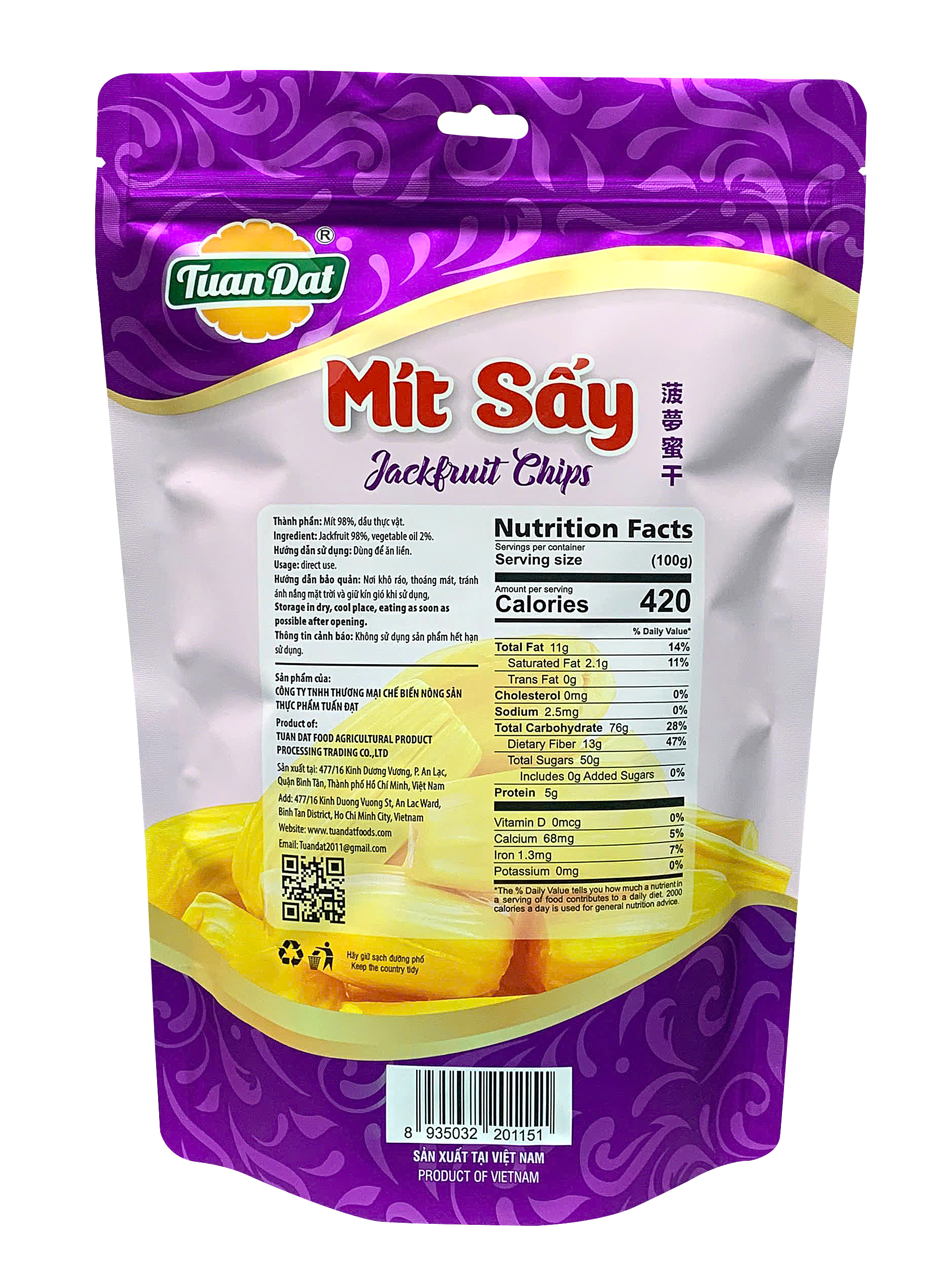 Dried Jạckfruit 200g (Mít sấy giòn)