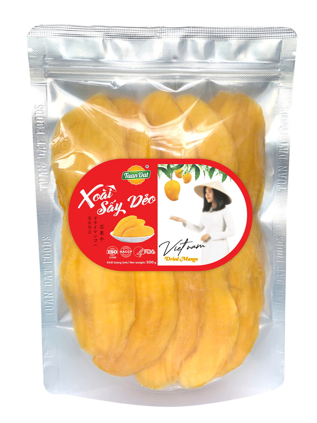 Soft Dried mango (Xoài sấy dẻo) 500gr
