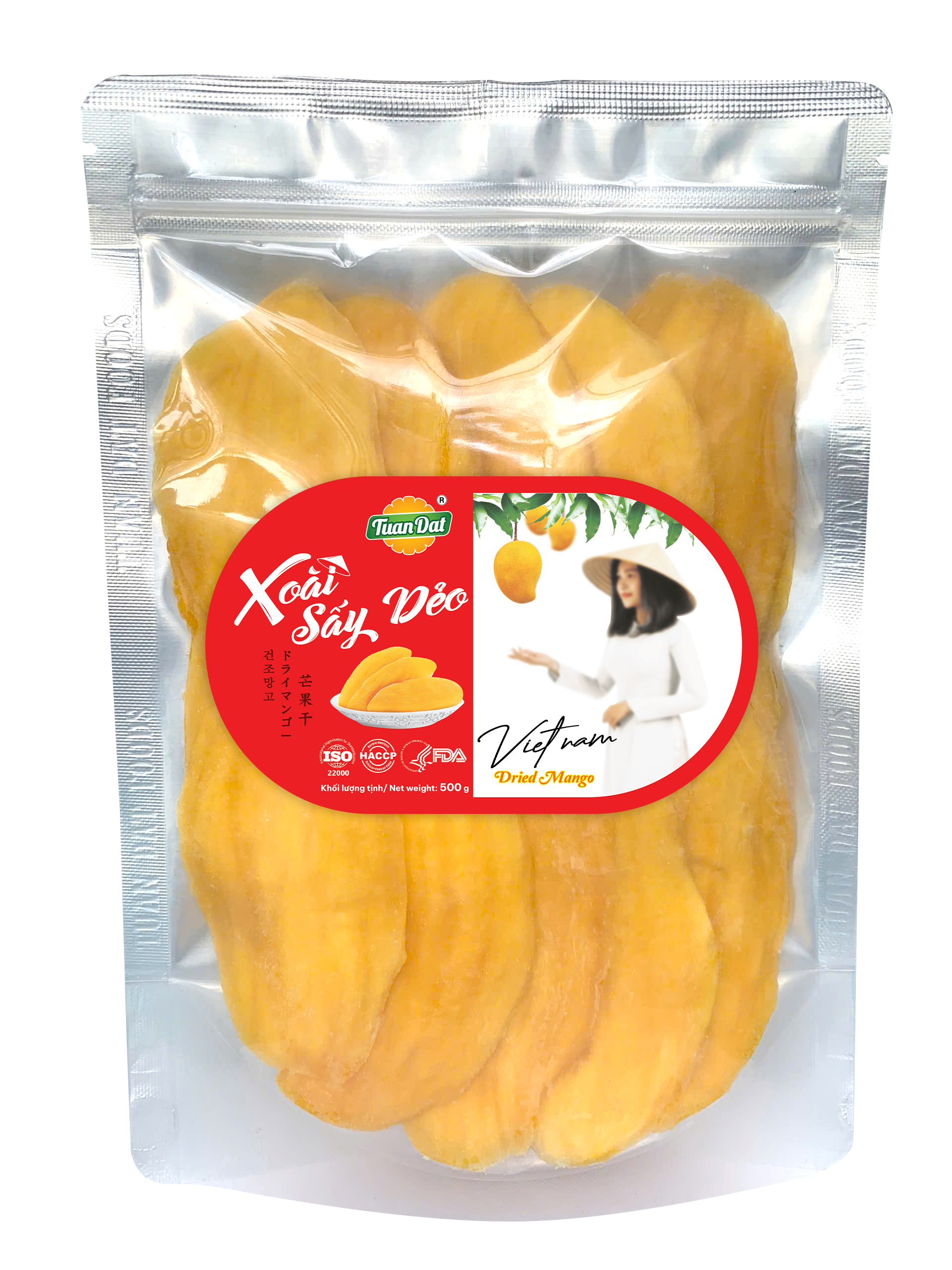 Soft Dried mango (Xoài sấy dẻo) 500gr