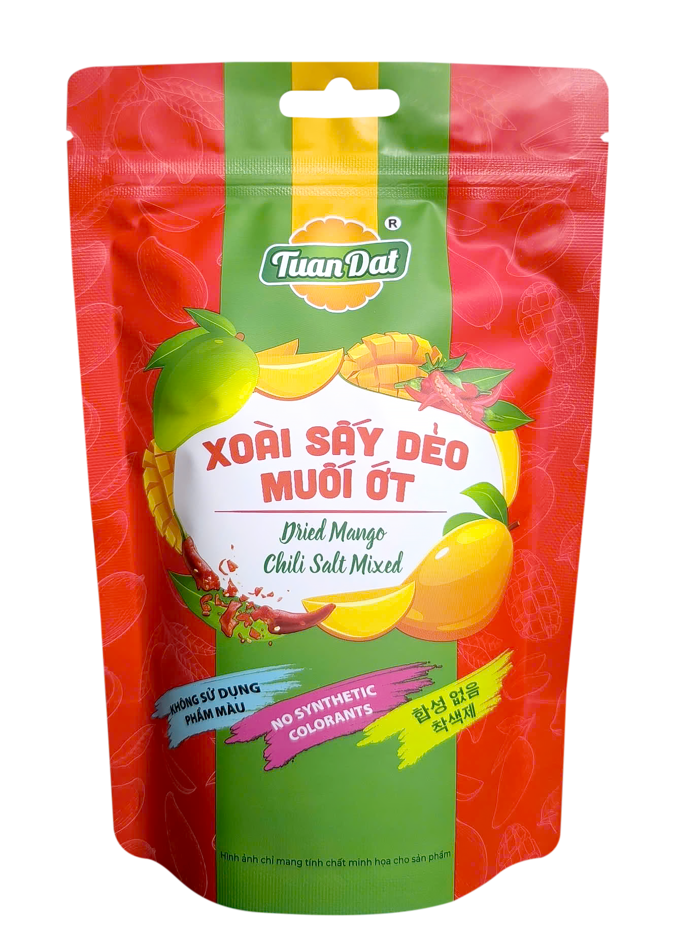 Dried Mango with Vietnamese Chilli Salt (Xoài sấy dẻo muối ớt)